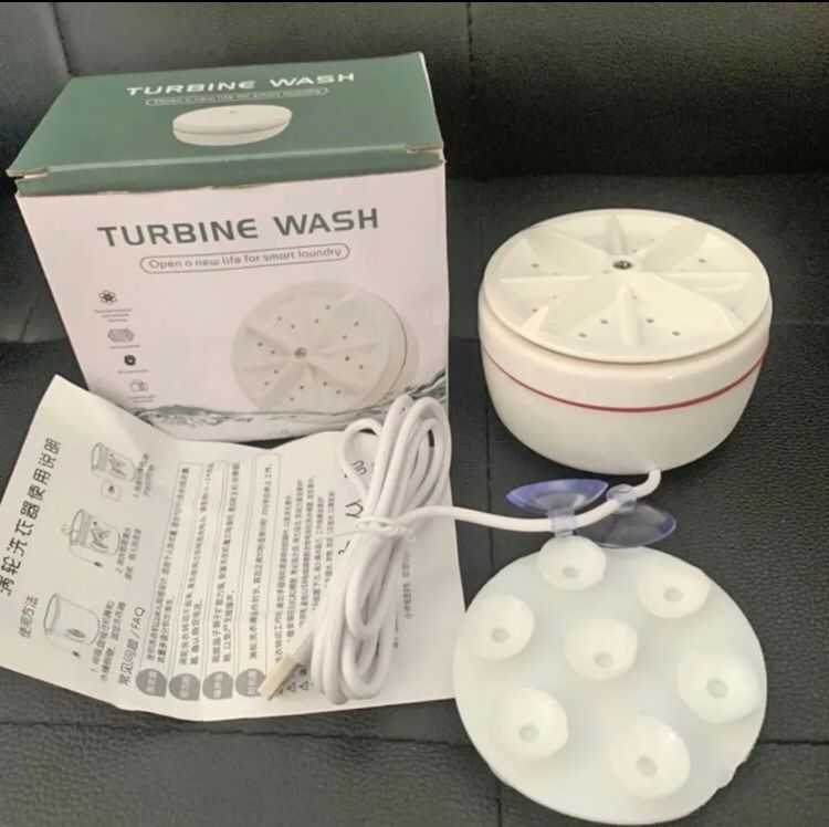 MINI PORTABLE TURBINE WASHING MACHINE | USB POWERED FOR TRAVEL