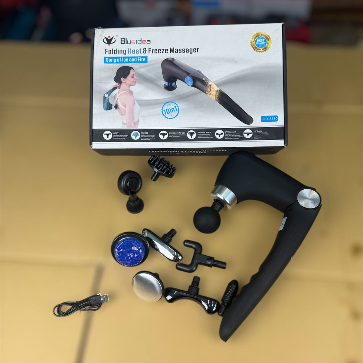 lot import 10 in 1 foldable heating and cooling massager