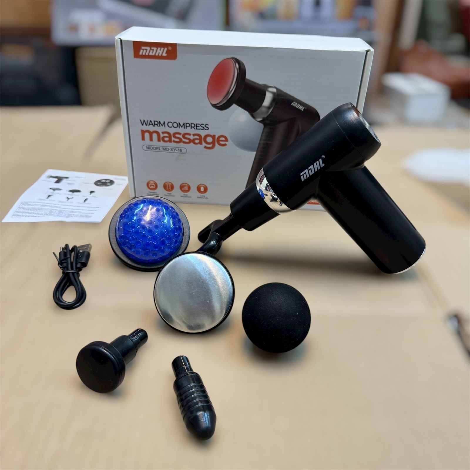 lot imported heating massager with jelly head