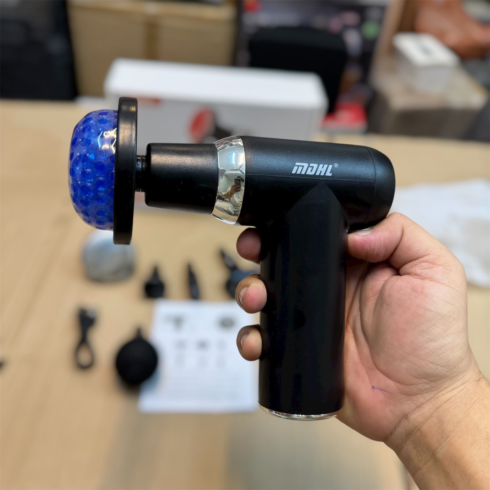 lot imported heating massager with jelly head