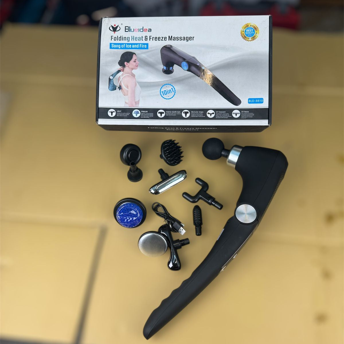 lot  import 10 in 1 foldable heating and cooling massager