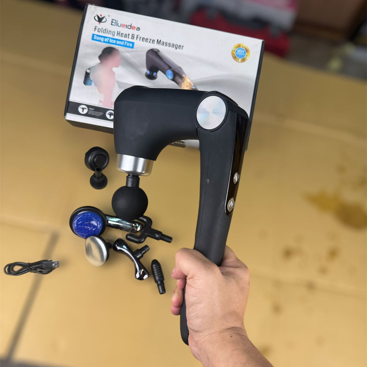 lot  import 10 in 1 foldable heating and cooling massager